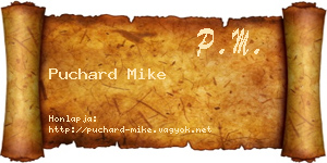 Puchard Mike névjegykártya